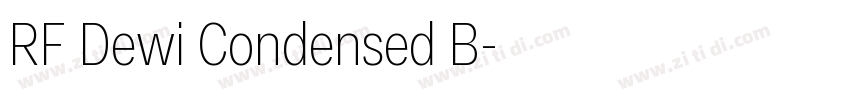 RF Dewi Condensed B字体转换